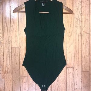 Forever 21 Emerald Green Bodysuit